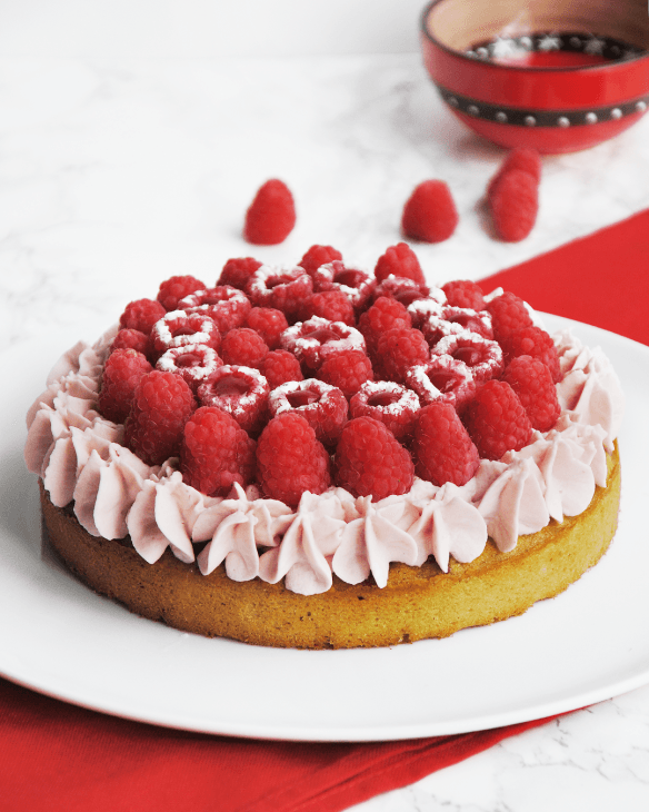 Gateau Pistache Framboise Mascarpone