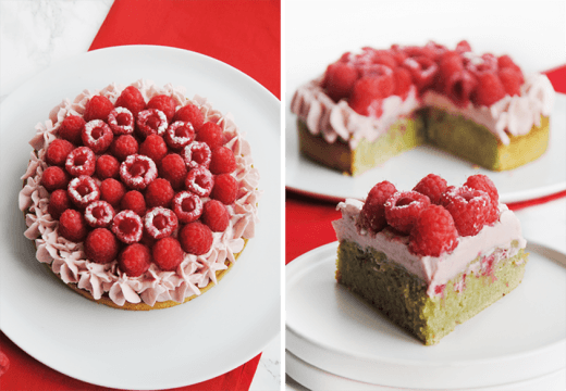 Gateau Pistache Framboise Mascarpone